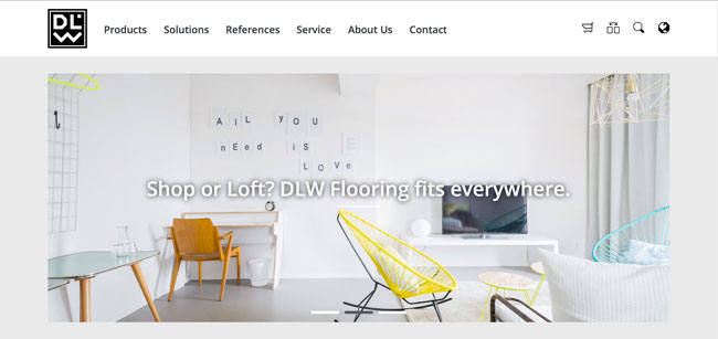 Nieuwe website DLW Flooring