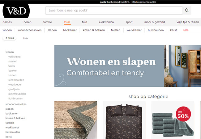 V&D neemt HomeDeco over