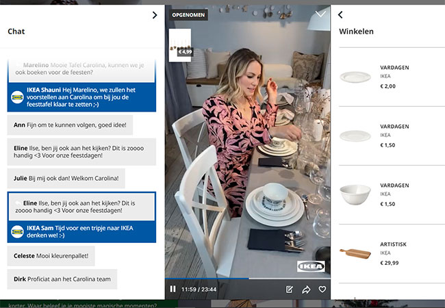 Live Shopping bij Ikea
