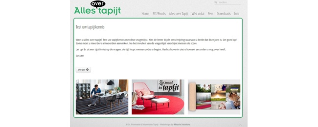 PIT ontwikkelt online tapijttoets