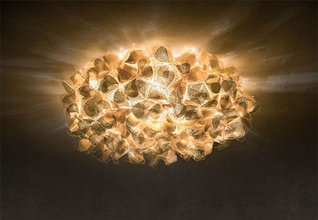 Luxueuze gouden lamp