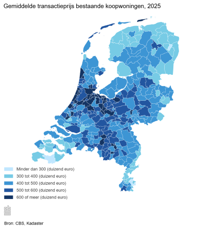 Sterke stijging prijs koopwoningen