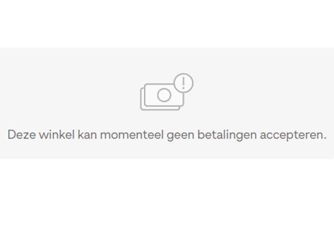 Bestellen bij Fonq onmogelijk