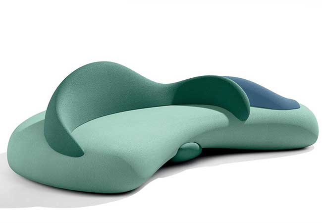 Sculpturale buitenbank Ethimo