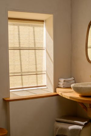 Nieuwe vouwgordijn met Wood Washi