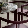 Stoel en tafel van massief hout