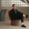 Rolled Lounger in Master Oak